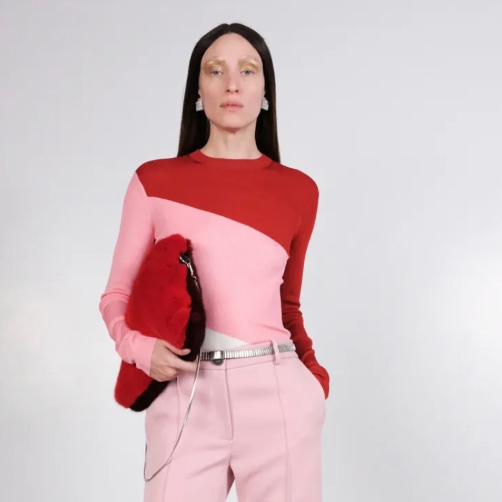 Peter Do Pink Sweater Fall/Winter 2020